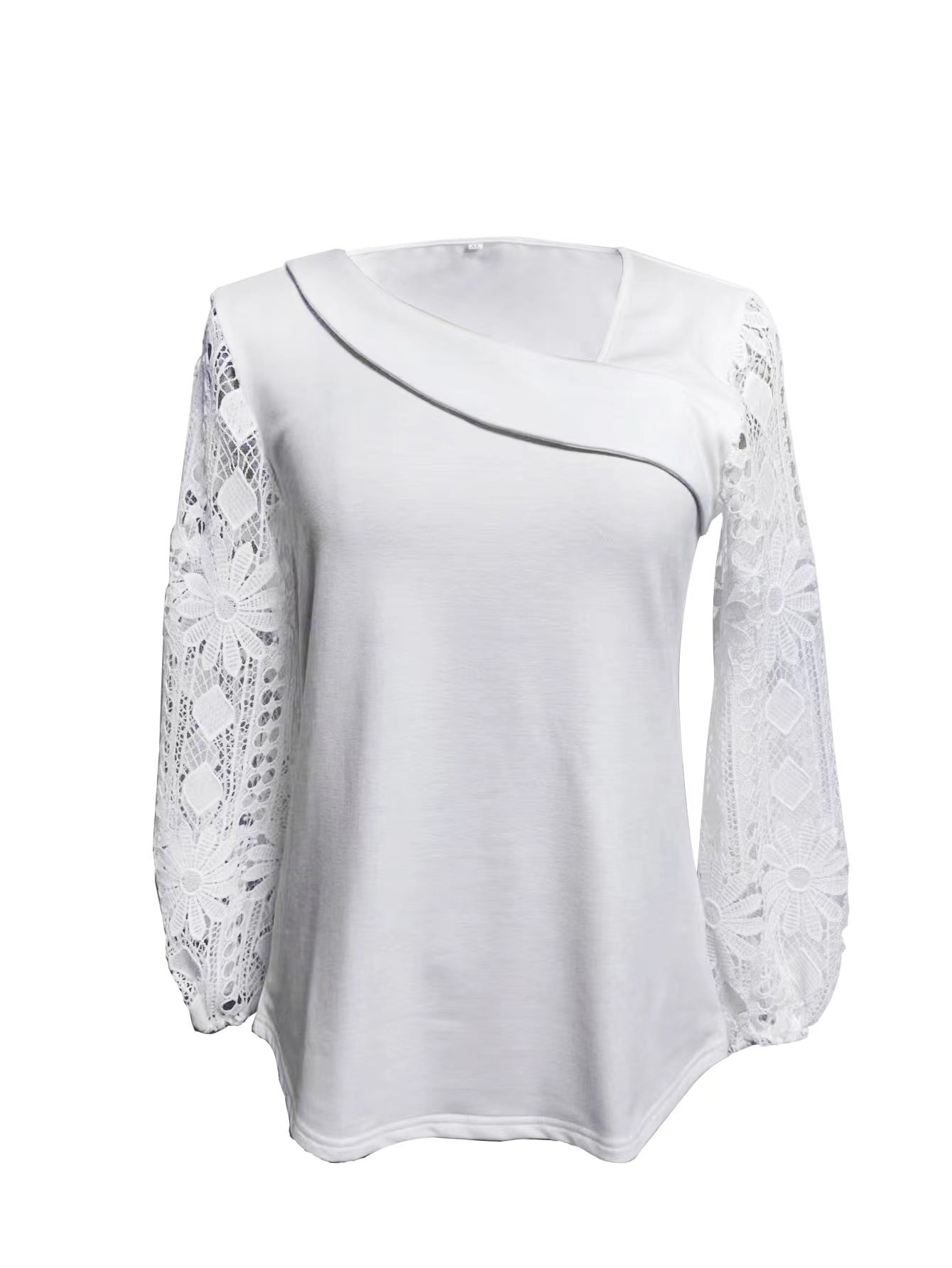 Sublim Bluse til Kvinder med Spidse Detaljer og Elegant Design