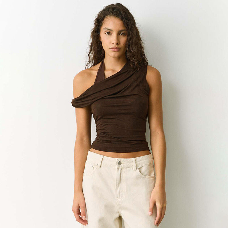 Asymmetrisk Top för Kvinnor med Elegant Design