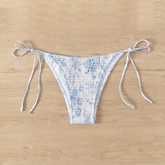 Stilrent Bikini-Höschen med justerbart snördesign
