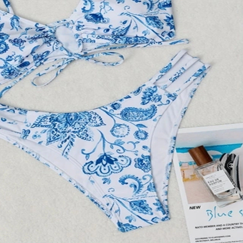 Blomstrande Bikini-Set för Stiliga Stunder