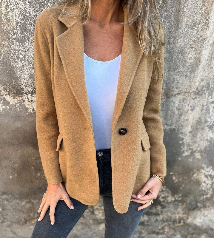 Chic kavaj för dam i lyxig fleece