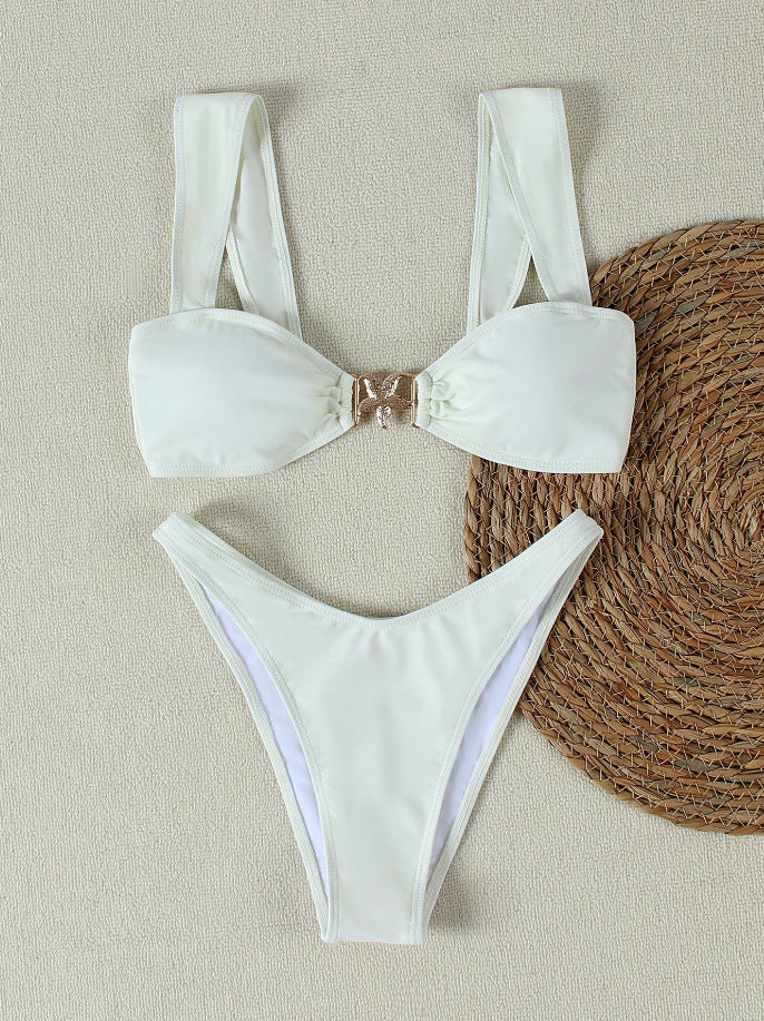 Eleganta Bikiniset med Knytdetalj och Finstilt Design