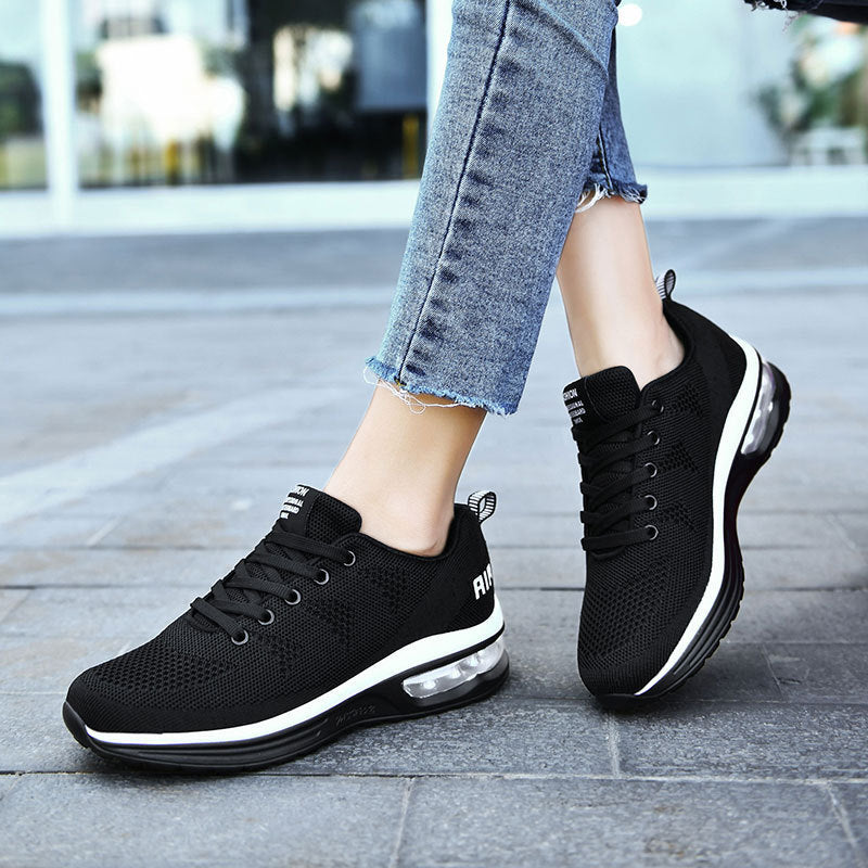 Kvinnors Lättviktssneakers med Luftdämpning och Greppvänlig Sula