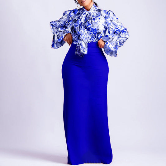 Elegant Bluse med Flatterende Rynker og Blomsterprint