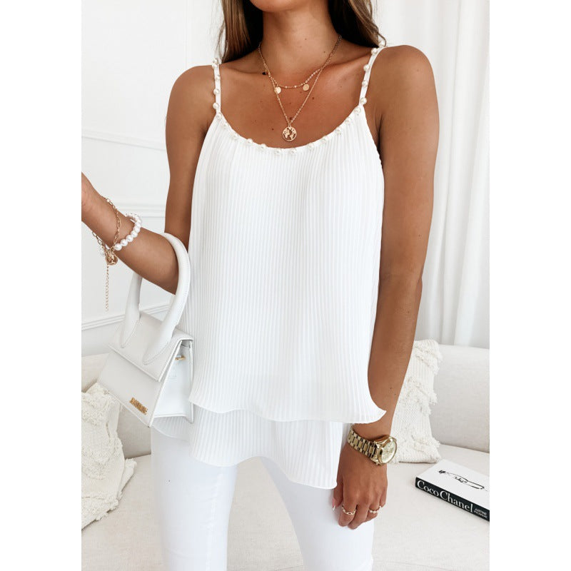 Elegant Chiffon Top til Den Moderne Kvinde