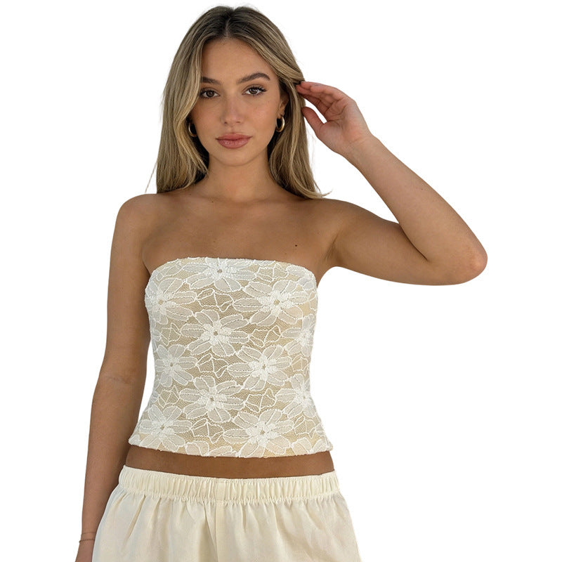 Eleganta blus med blommiga detaljer för den stilmedvetna