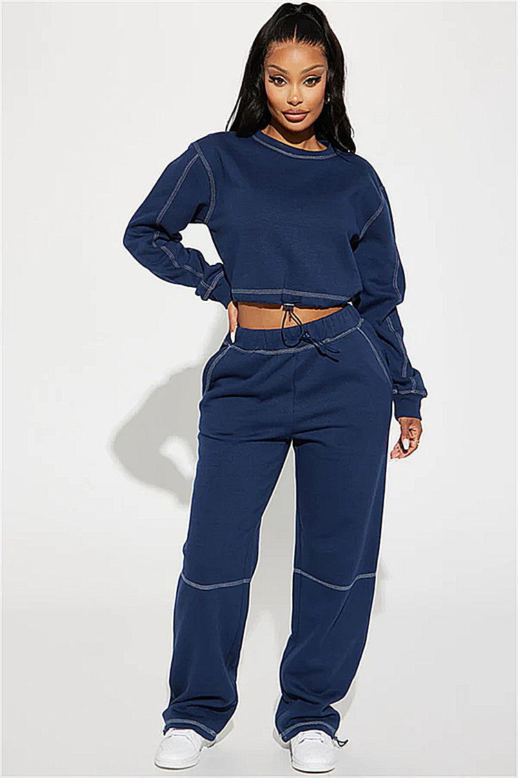 Stilfuld cropped Sweatshirt med lynlås til kvinder