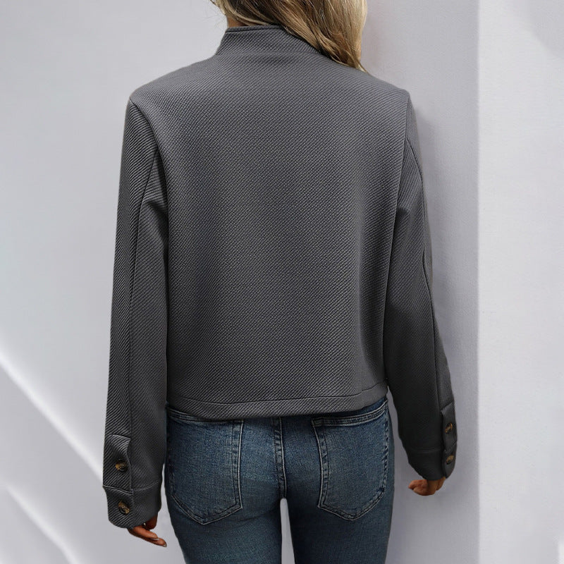 Chic Blazer til Kvinder med Unikke Detaljer og Struktureret Design