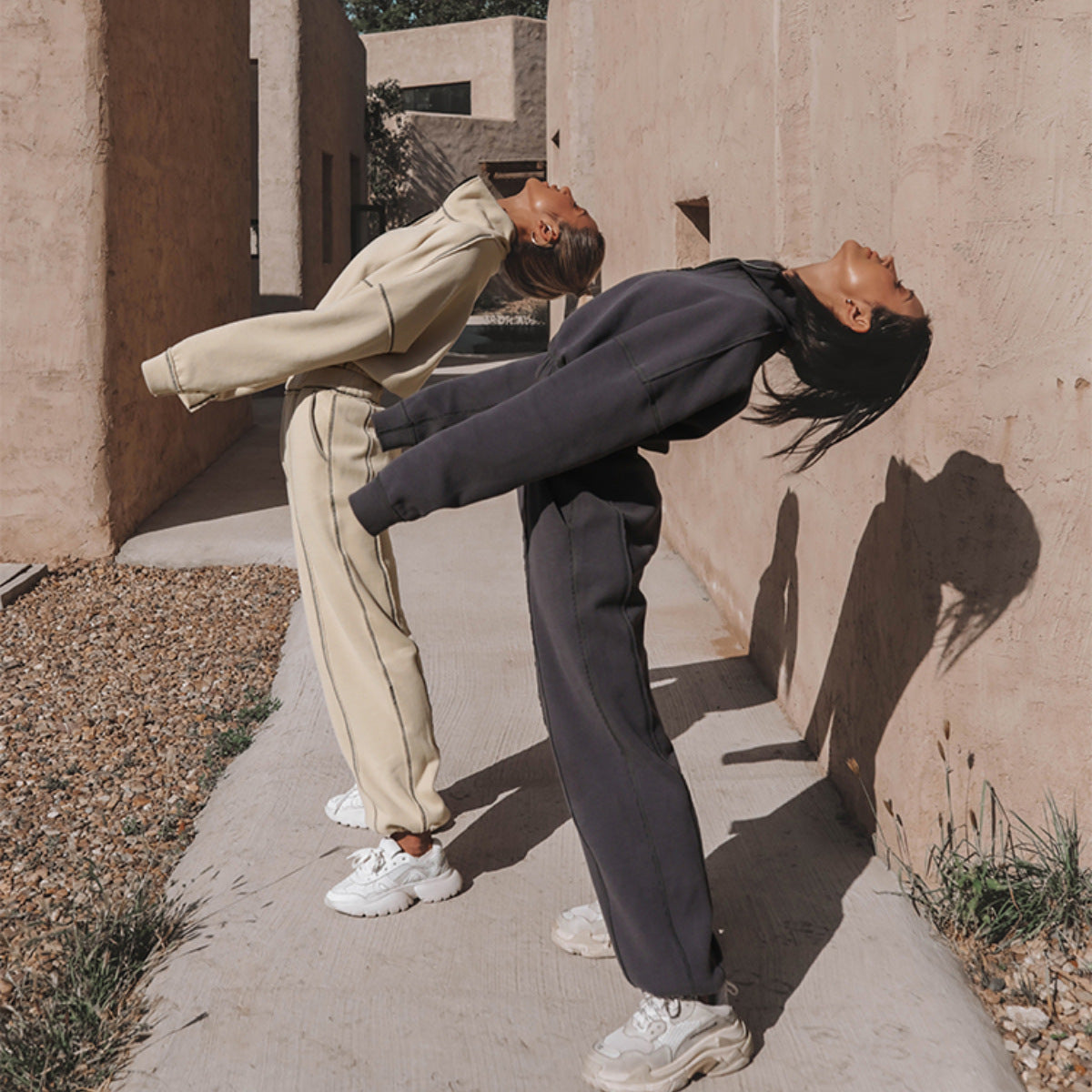 Stilfuld cropped Sweatshirt med lynlås til kvinder