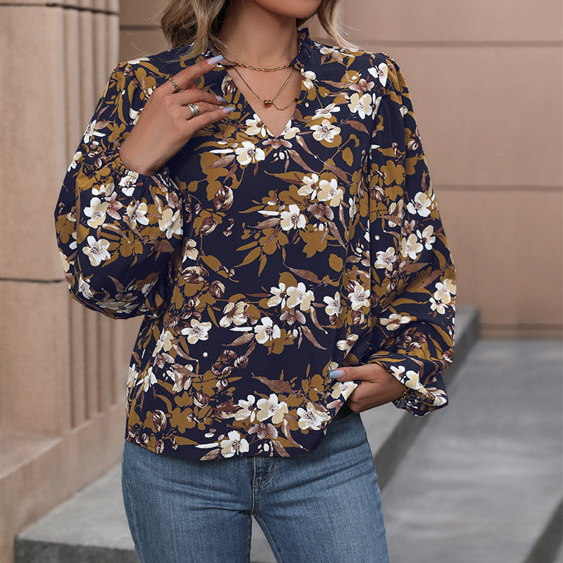 Blomsterinspireret Bluse til Den Stilbevidste Kvinde