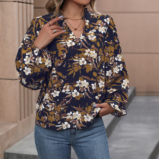 Blomsterinspireret Bluse til Den Stilbevidste Kvinde