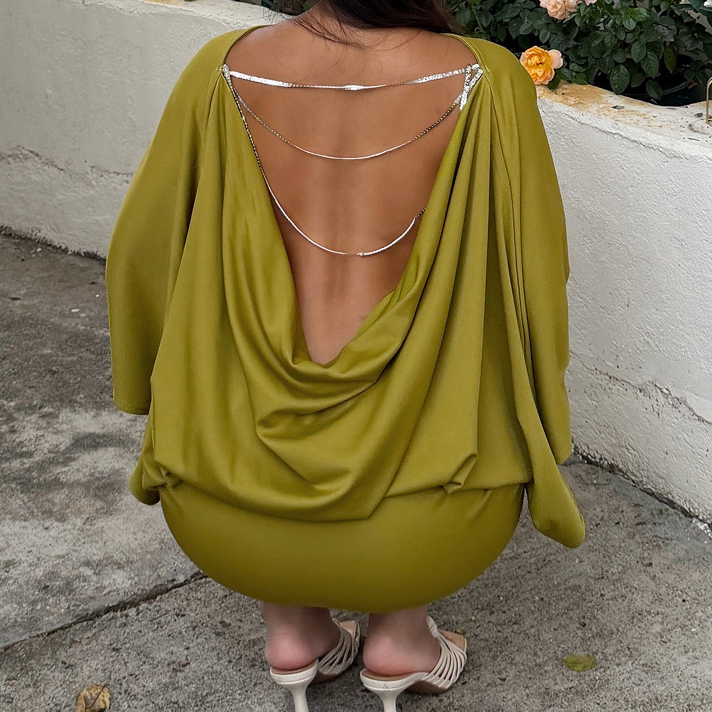 Asymmetrisk Tunika med Fina Draperingar