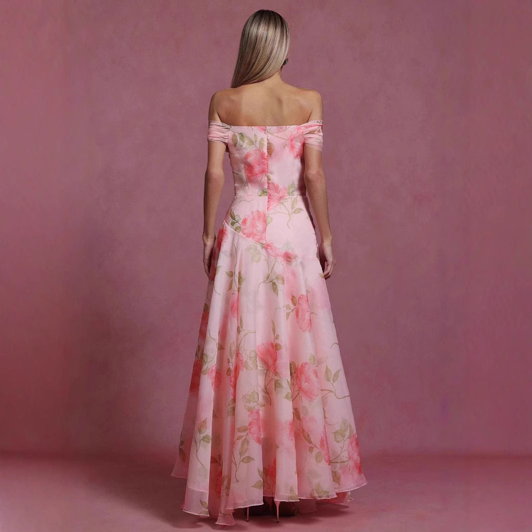 Feminint Maxikjole med Blomsterprint fra LuneStil