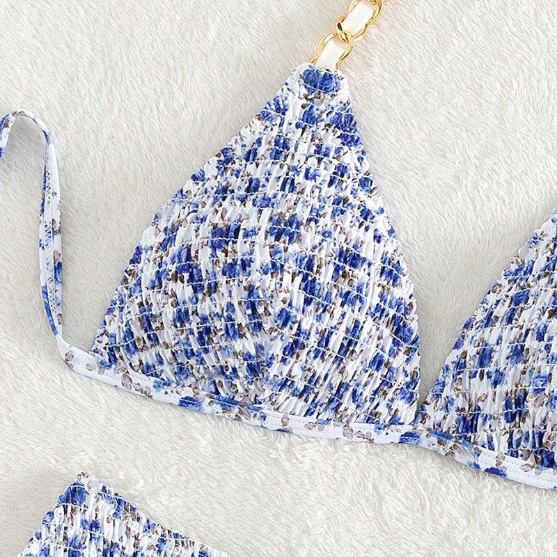 Eleganta Bikiniset med Modern Detalj och Blommönster