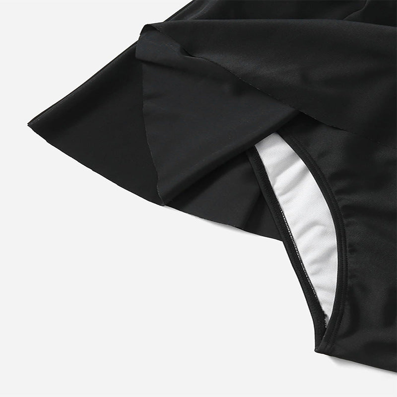 Stilfull Baderock med Inbyggd Bikini underdel