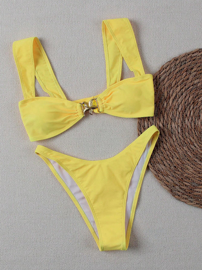Eleganta Bikiniset med Knytdetalj och Finstilt Design