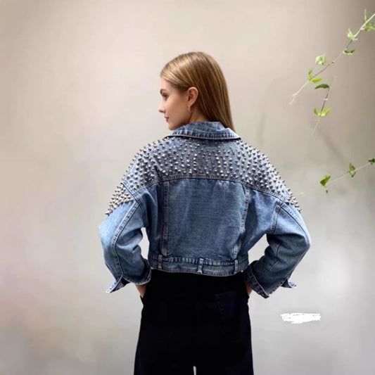 Urban Couture Jeansjacka med Unika Detaljer