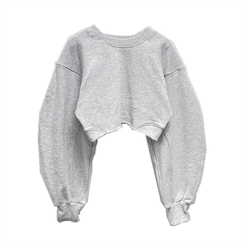 Cropped Sweatshirt til Damer med Luftige Ærmer