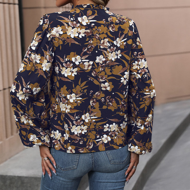 Blomsterinspireret Bluse til Den Stilbevidste Kvinde