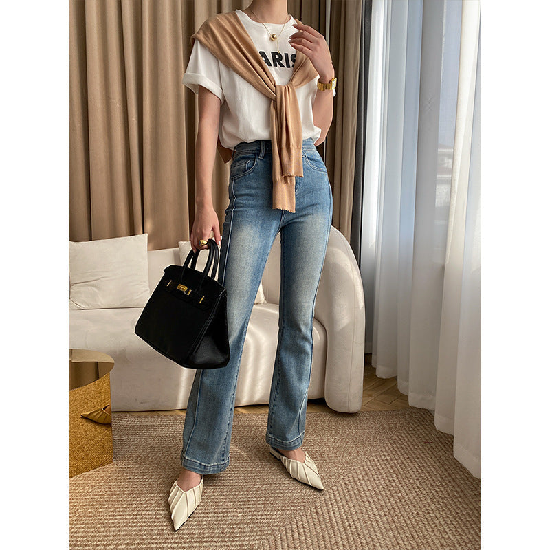 Stilfuld Bluse med Trendy Strikkrave