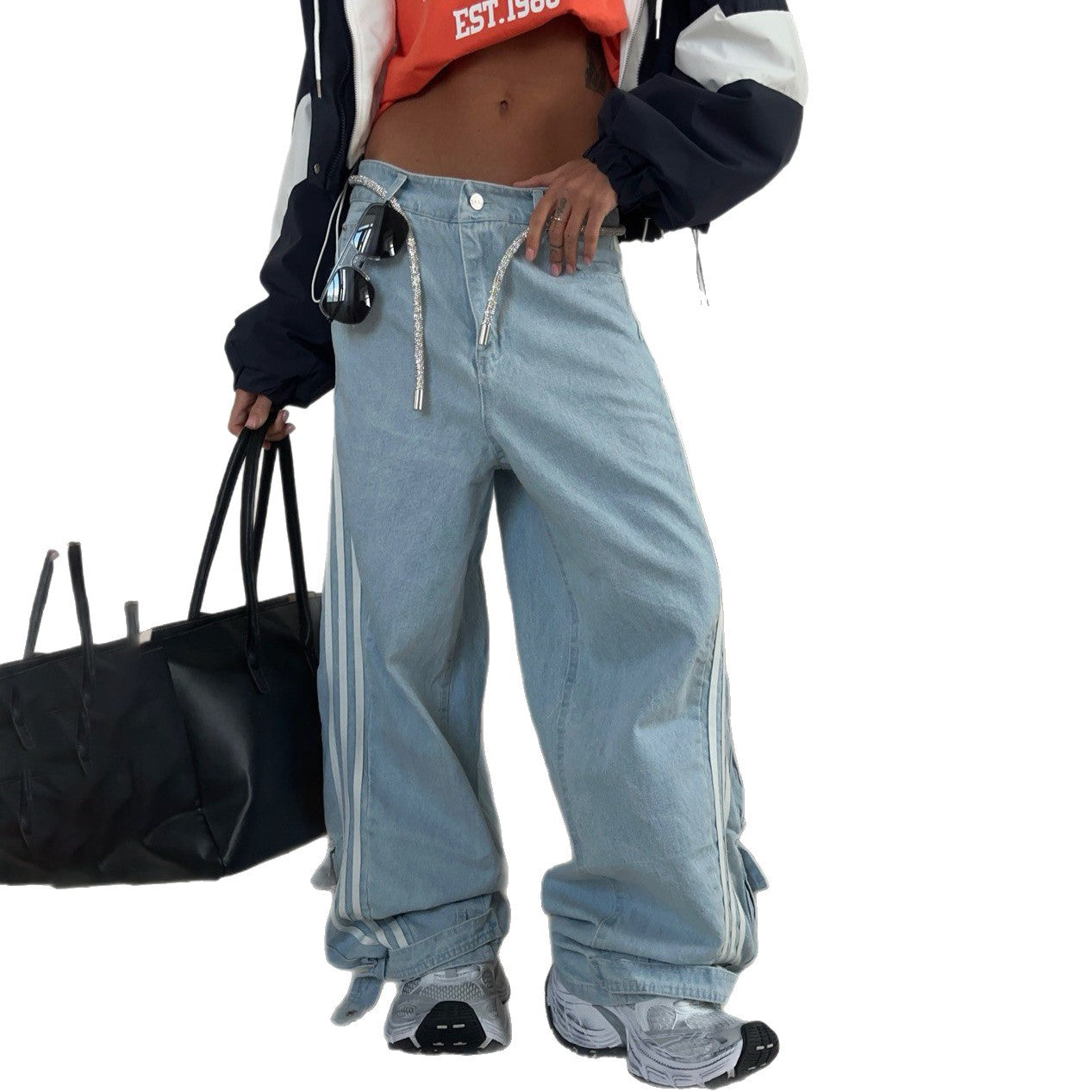 Urban Chic Cargo-Bukser med Praktiske Lommer