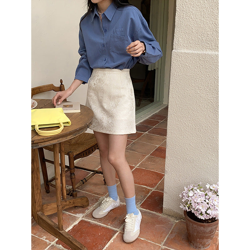 Feminine Bluse med Puffærmer og Elegant Design
