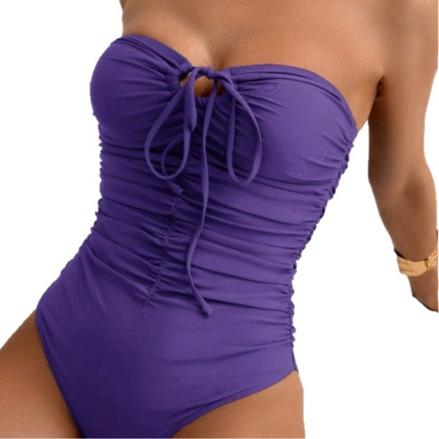 Elegant Bandeau-Badkostym för Stilmedvetna Kvinna