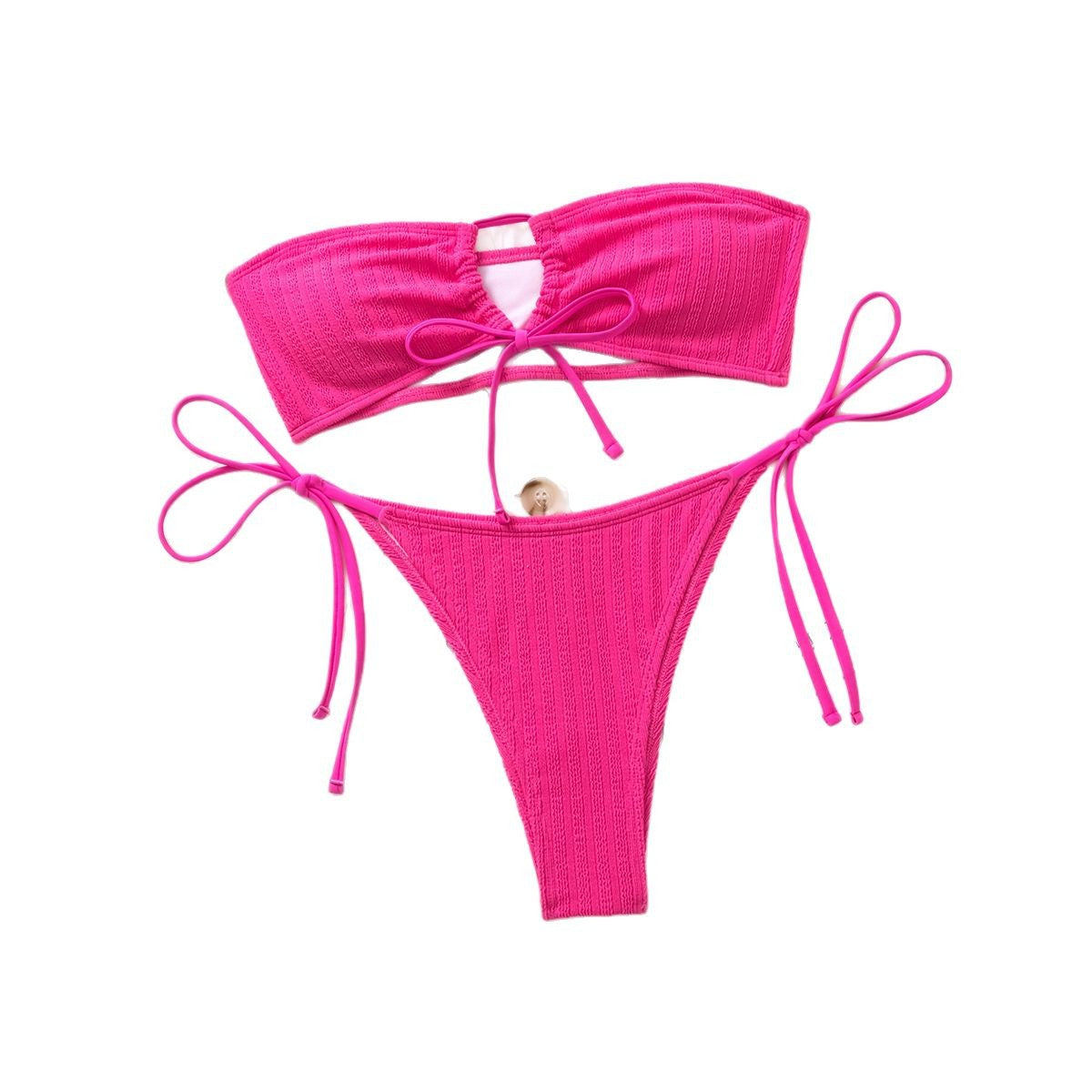 Stilren Bandeau-Bikini för Eleganta Stranddagar