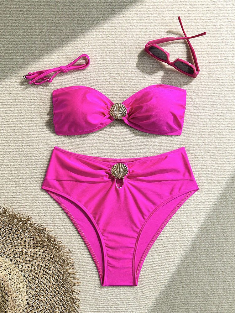 Eleganta Bikini-Set för Kvinna med Skulpterande Detaljer