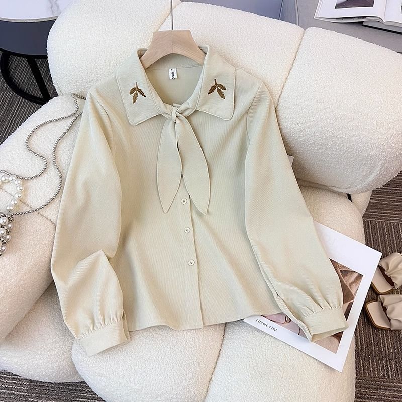 Chic Bluse med Sløjfe Detalje til Den Moderne Kvinde