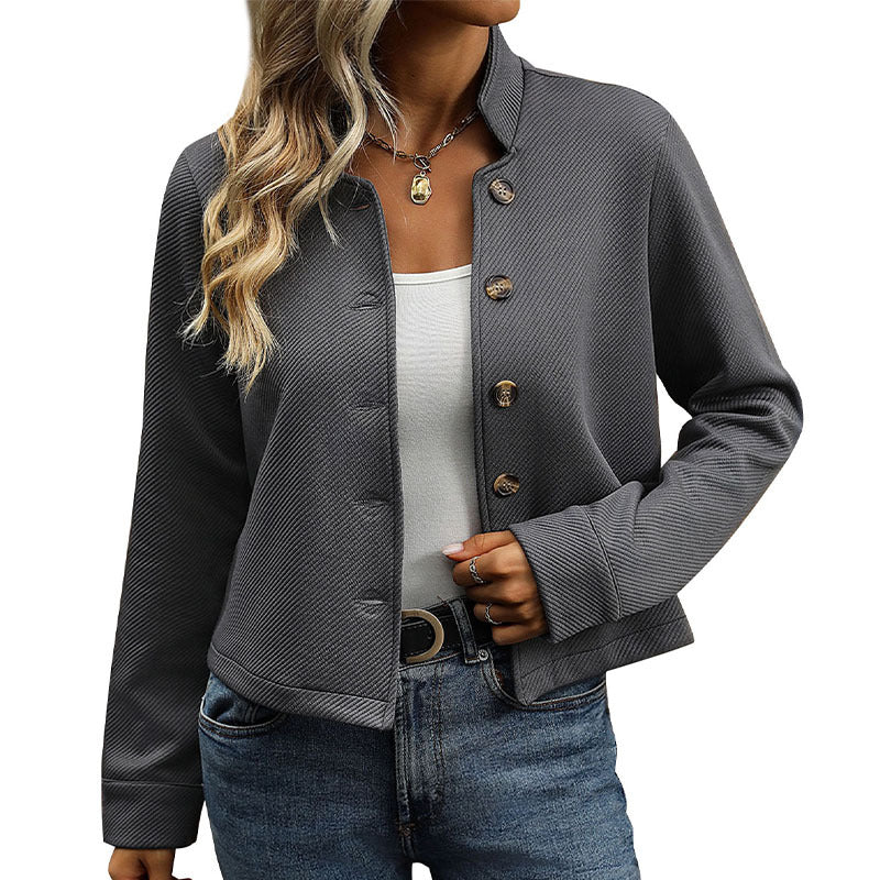 Chic Blazer til Kvinder med Unikke Detaljer og Struktureret Design