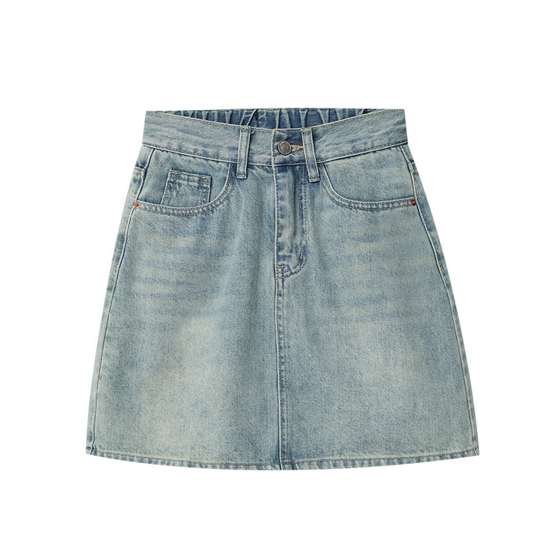 Moderne Denim Miniskirt til Den Stilbevidste Kvinde