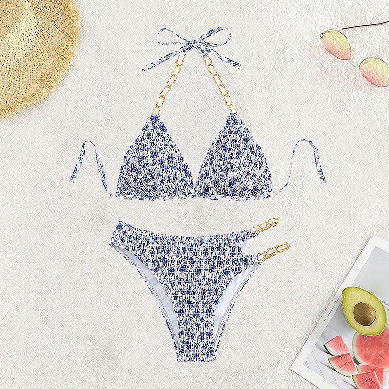 Eleganta Bikiniset med Modern Detalj och Blommönster