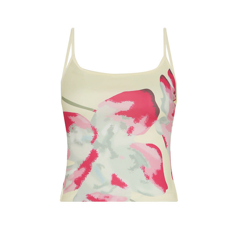 Asymmetrisk Chiffonkjol med elastisk midja och volangdetaljer