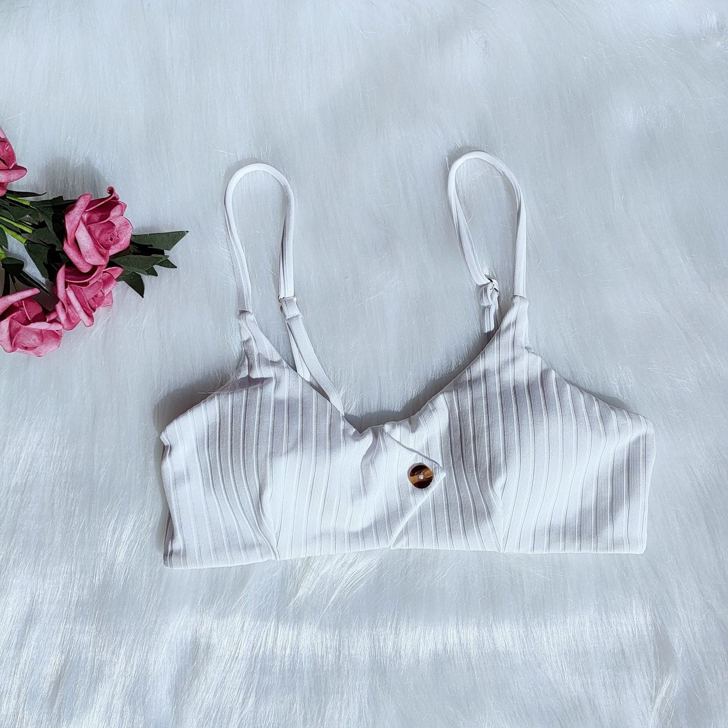 Kvinnligt Bikiniset med Blomsterdesign och Trendig Passform