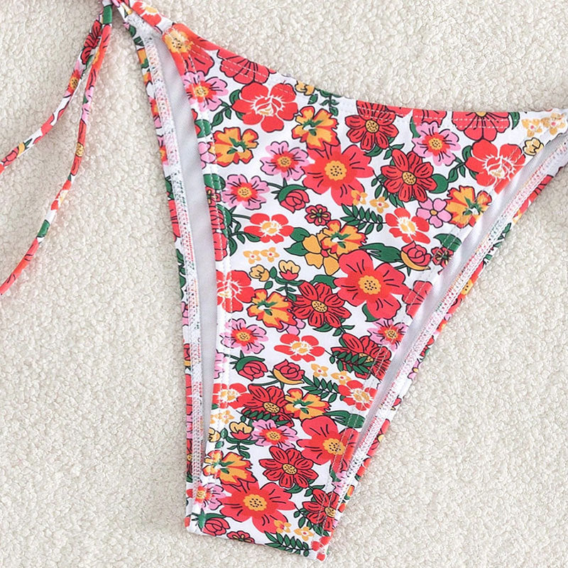 Blommig Bikinisets för Den Stilmedvetna Kvinnan