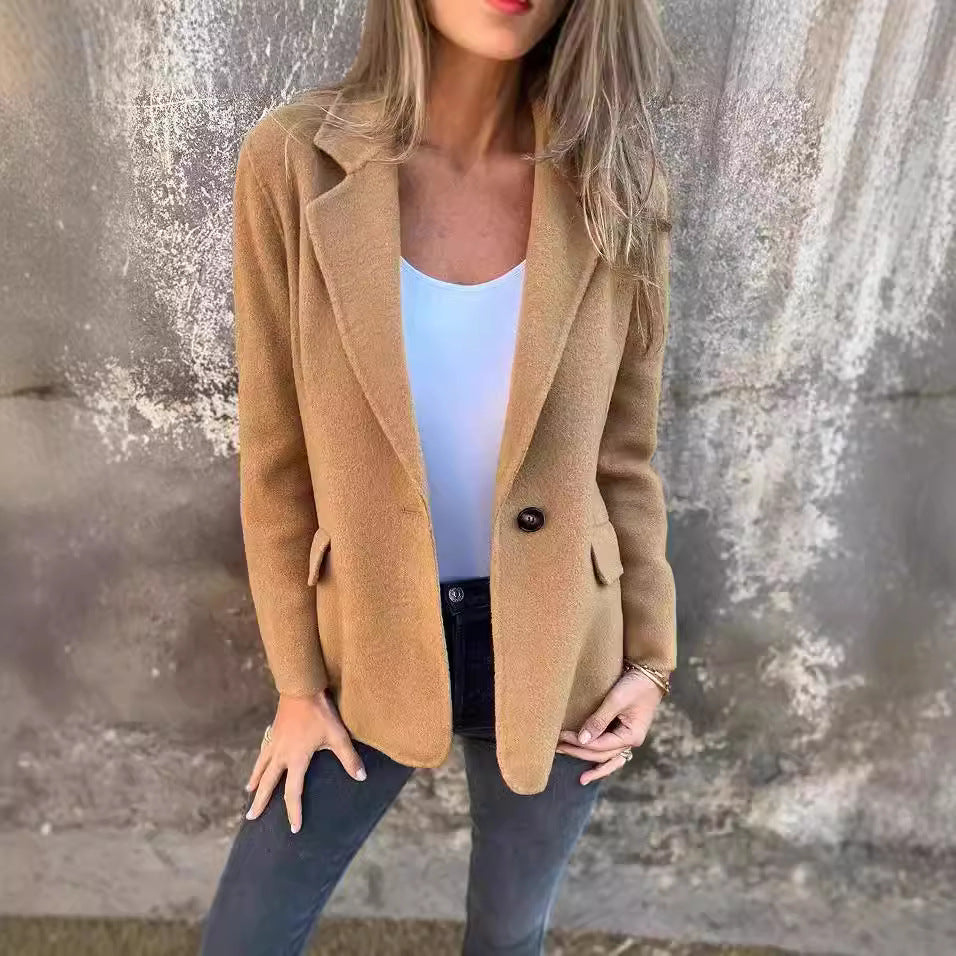 Chic kavaj för dam i lyxig fleece