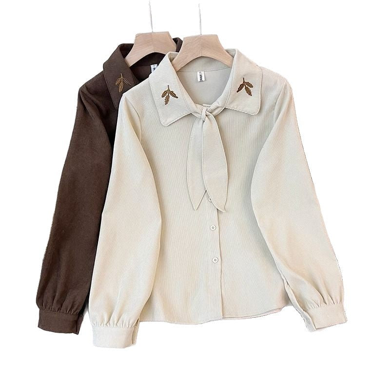 Chic Bluse med Sløjfe Detalje til Den Moderne Kvinde