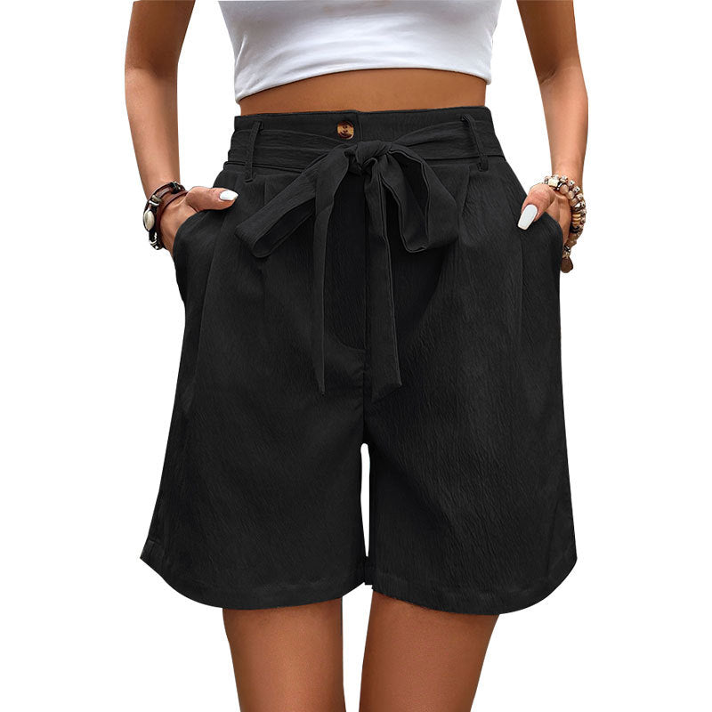 Stilfulde Chino-Shorts med Elegant Bælte til Damer