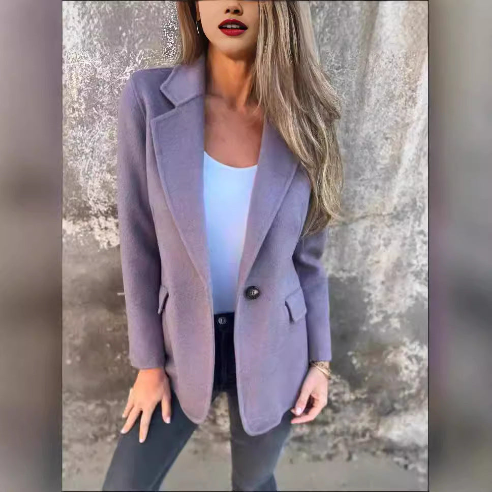 Chic kavaj för dam i lyxig fleece