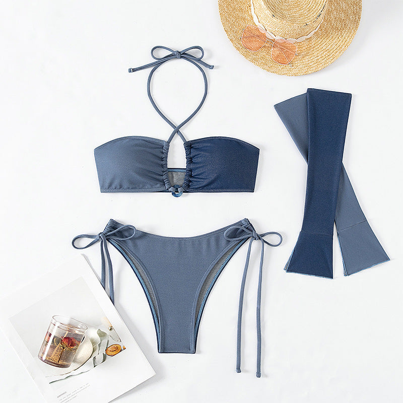 Sofistikerad Bandeau-Bikini för Modemedvetna Kvinnor