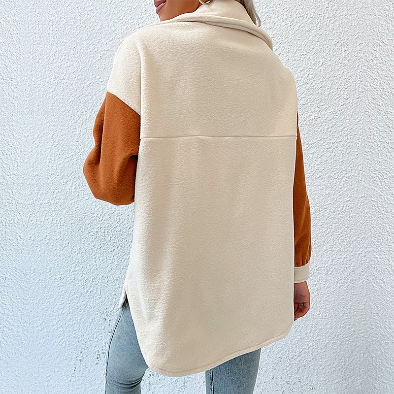 Elegant Overshirt för Kvinnor med Kontrastfärger