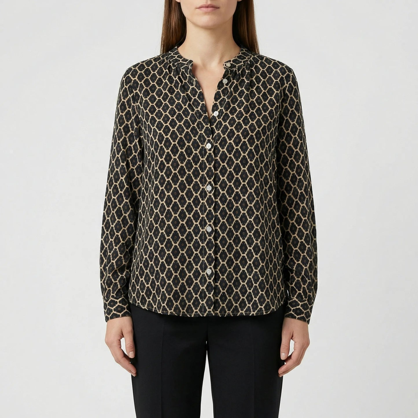 Elegant Blus med Snygga Detaljer
