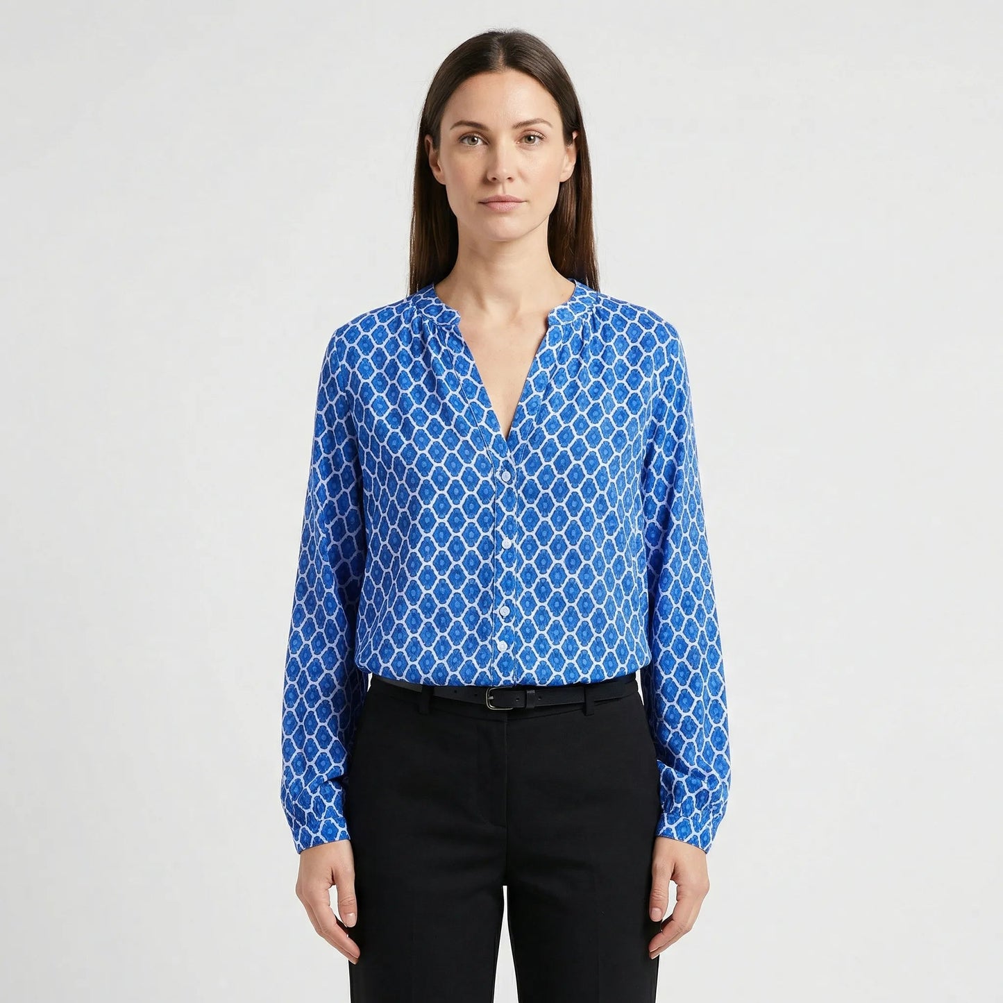 Elegant Blus med Snygga Detaljer