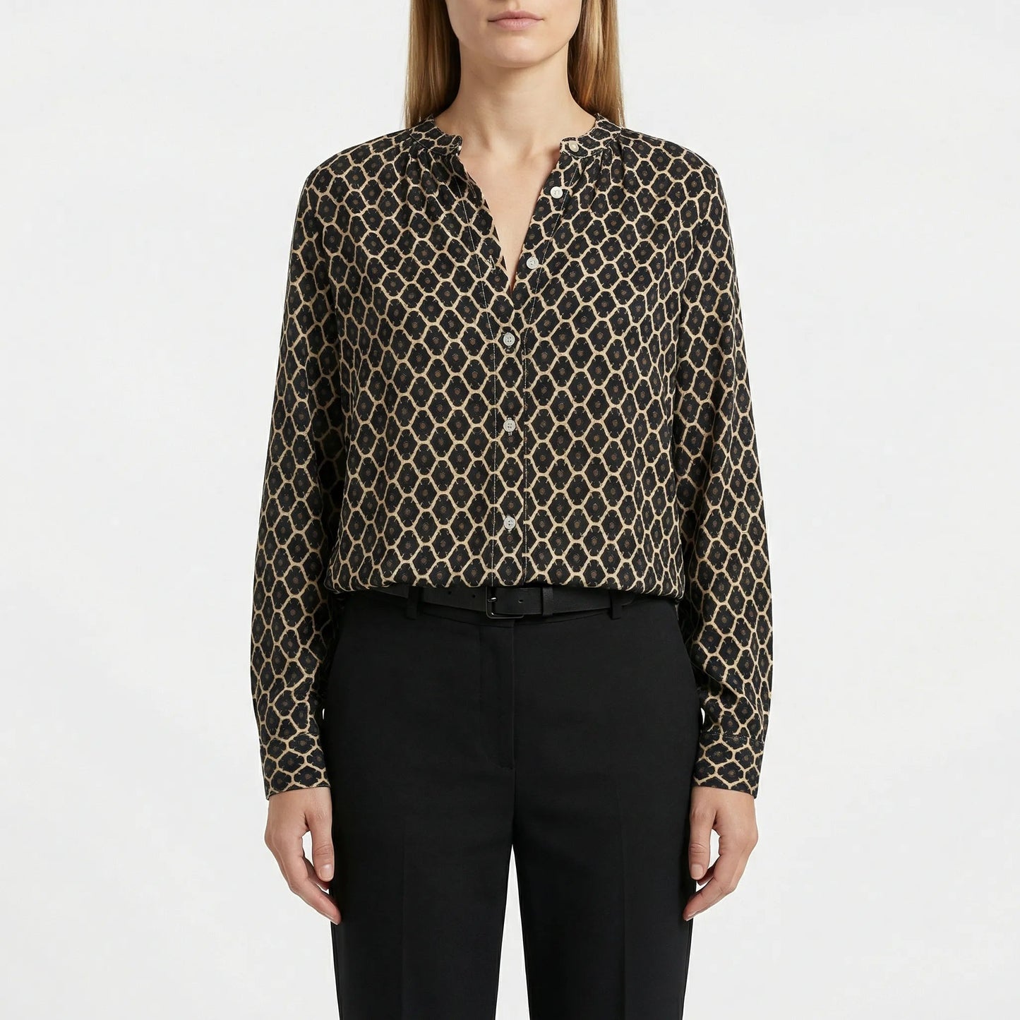 Elegant Blus med Snygga Detaljer