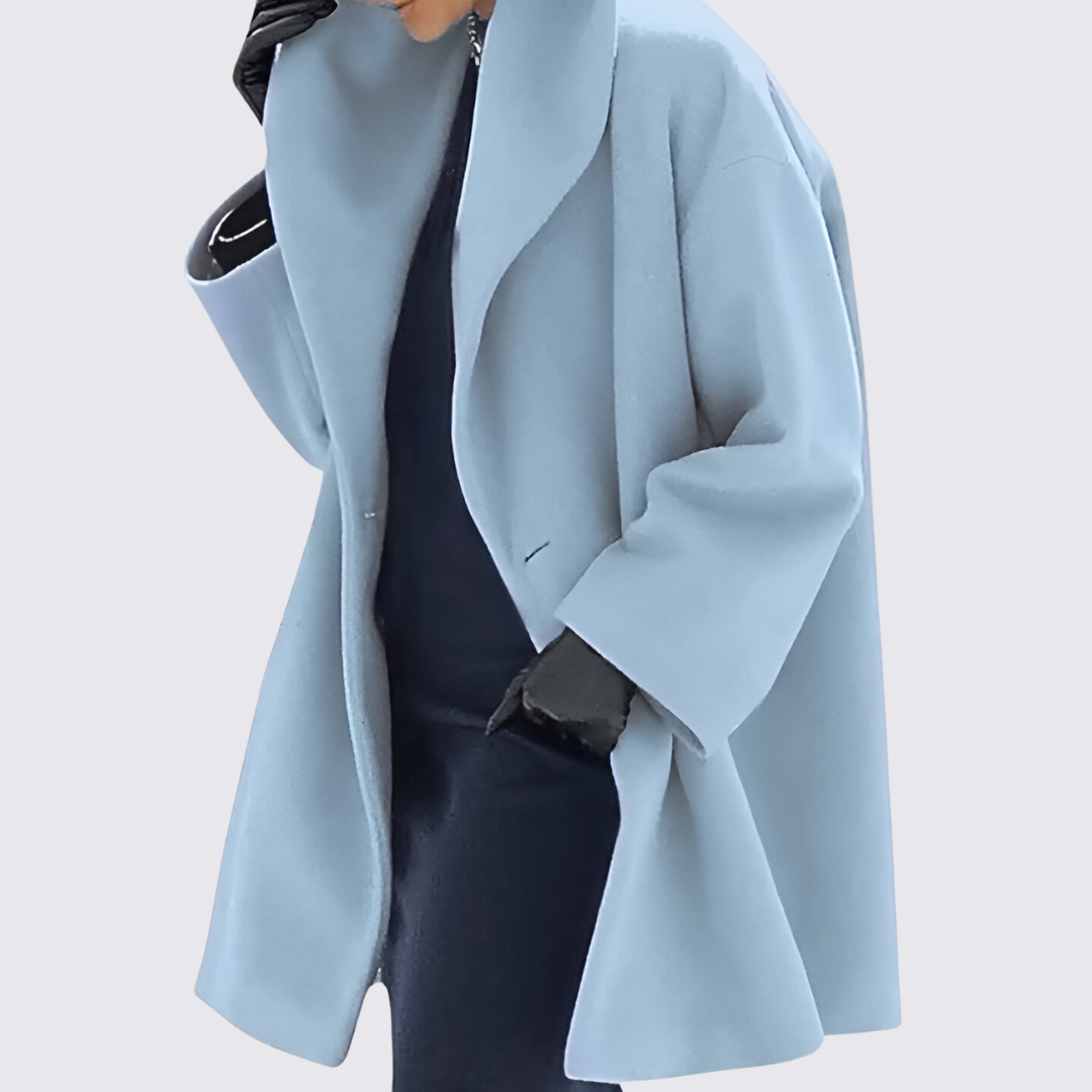 Dame A-linje Frakke – Åben Front – Elegant Design