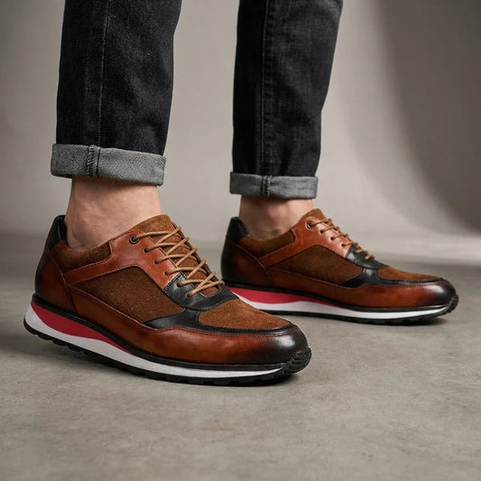 NexStride | Exklusiva Läder Sneakers för Stilmedvetna Män