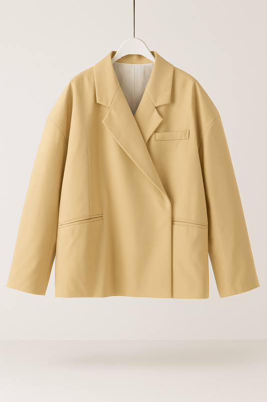 Elegant Oversize Blazer för Kvinnor | Ren och Stilren Design