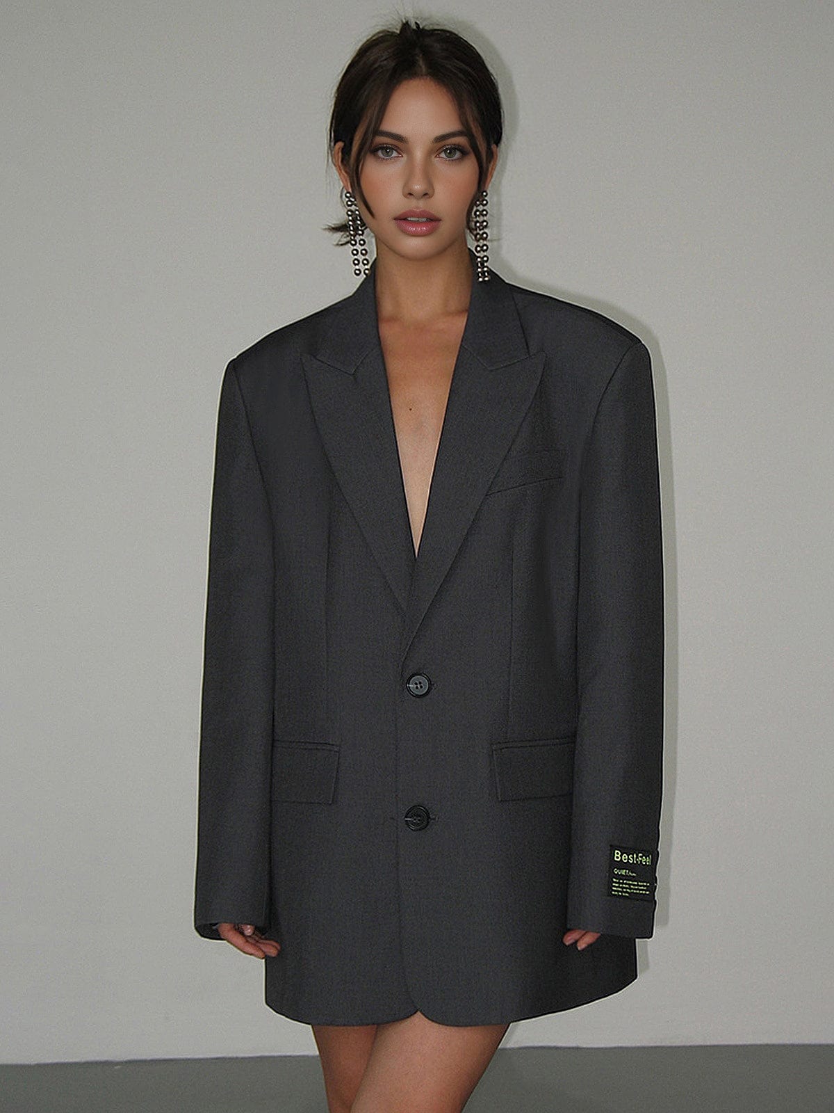 Sofistikerad Oversized Blazer för Moderna Stilar