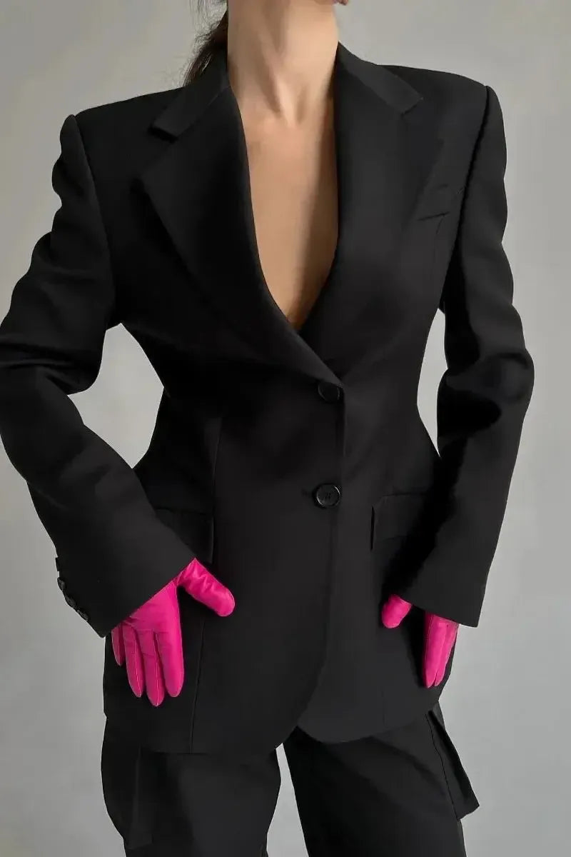 Skræddersyet Blazer med Sofistikeret Snit og Modern Flair